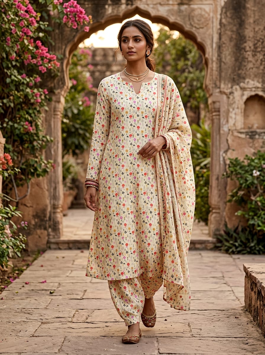 A Cheerful Meadow, Woven in Thread