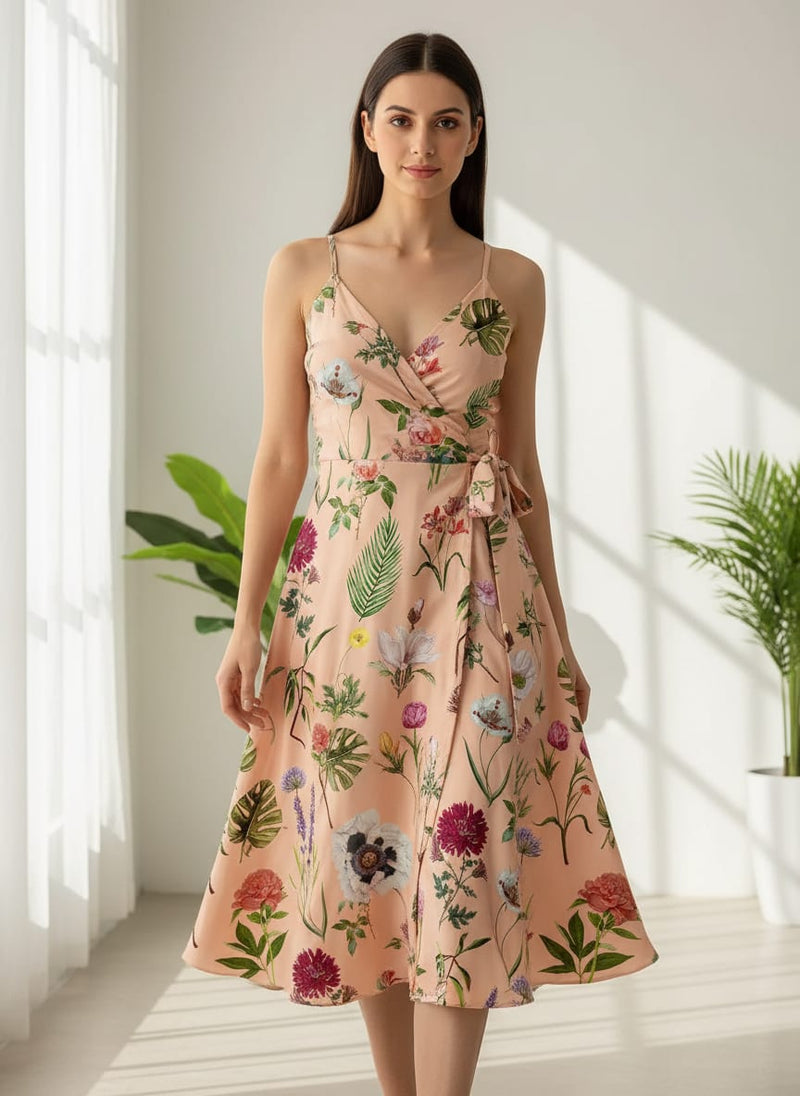 Tropical Flowers Digital Printed Fabric