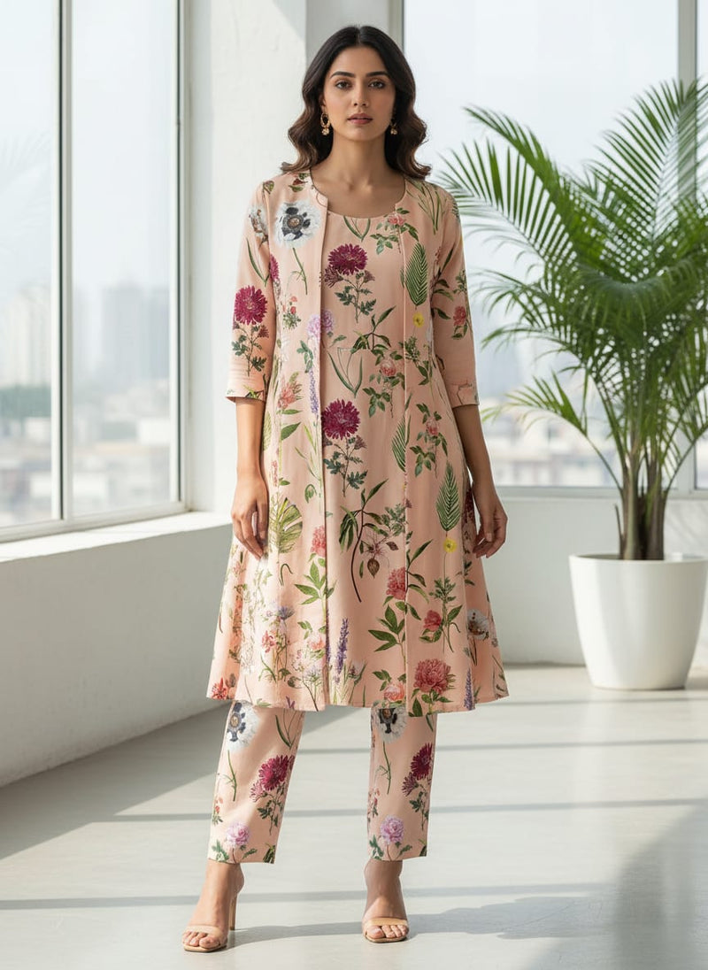 Tropical Flowers Digital Printed Fabric