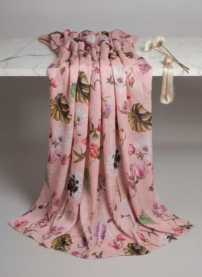 Tropical Flowers Digital Printed Fabric
