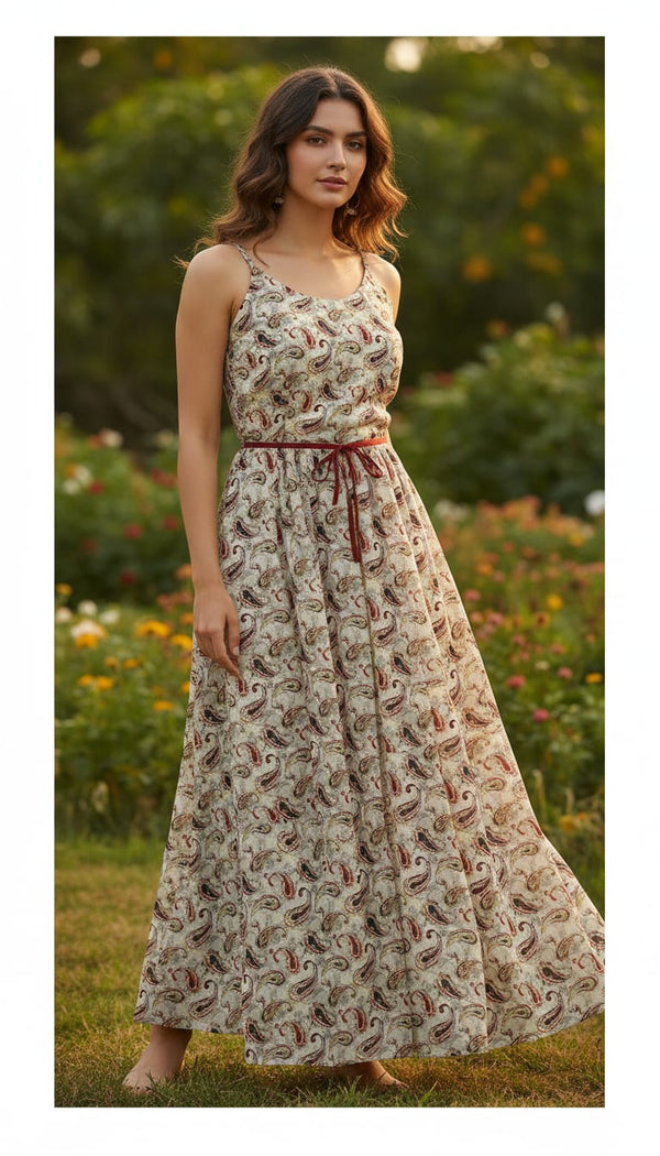 Hand Painted Look Motif Digital Printed Fabric - Pure Georgette - alternate view