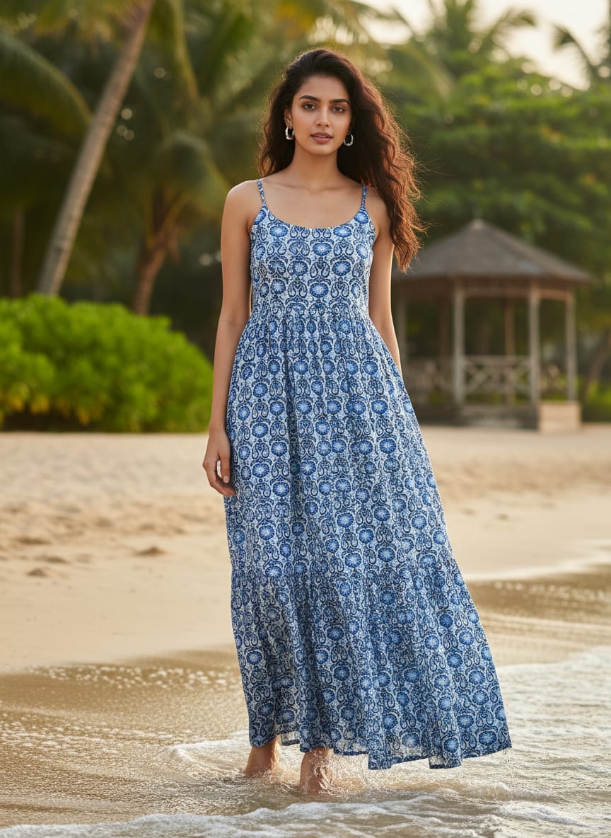 A Classic Print Reimagined in Blue