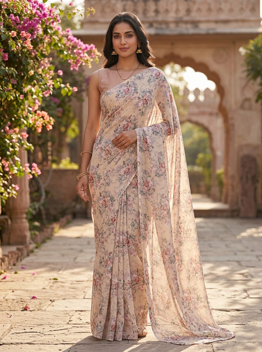 A Print That Whispers of English Gardens