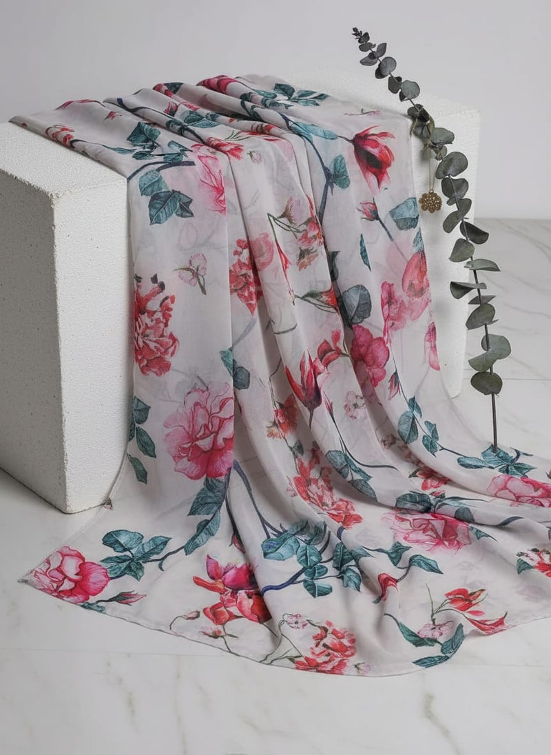 Beautiful Ditsy Red Rose With Lavender Rose  - Weightless