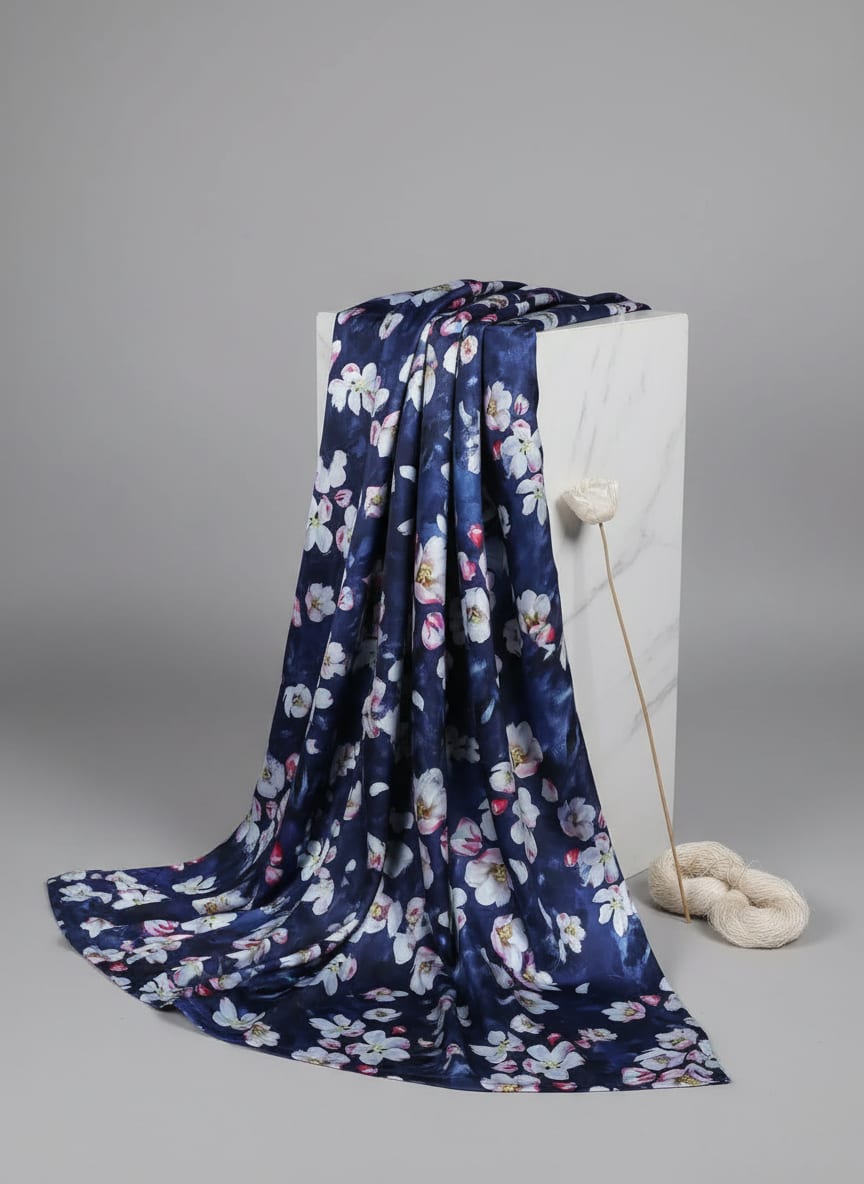 A Floral Print Painted by Moonlight