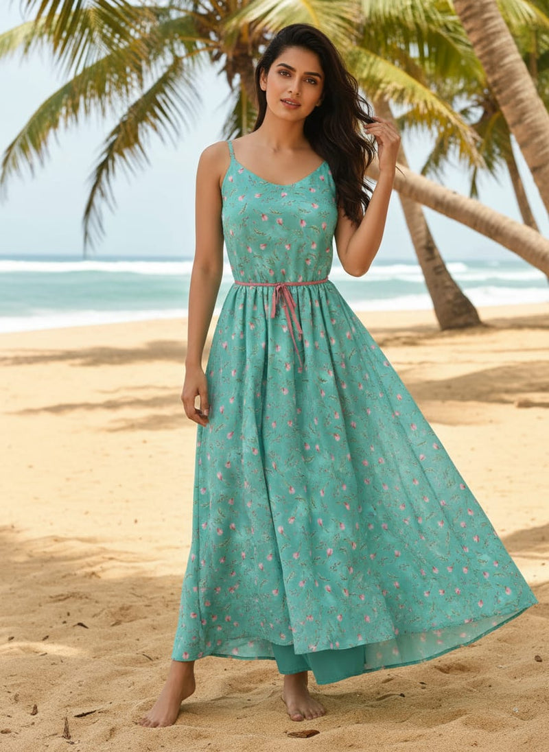 Romantic And Feminine Digital Printed Fabric - Weightless