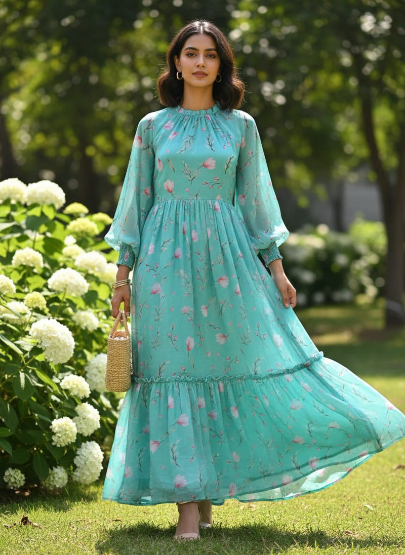 Romantic And Feminine Digital Printed Fabric - Muslin