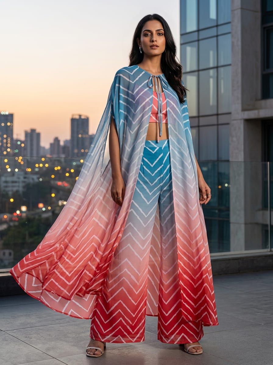 Where Red Meets Blue in a Modern Gradient