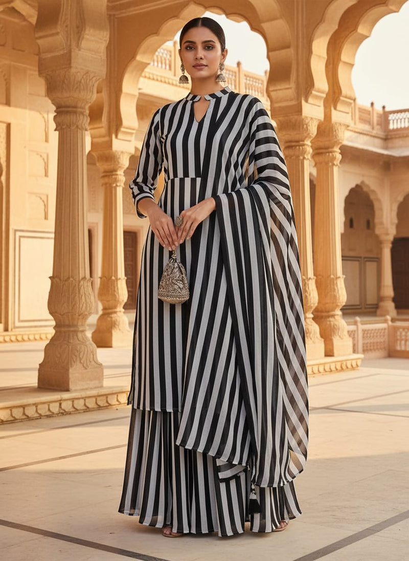 Decorative Black And White Zebra Digital Printed Fabric - Weightless