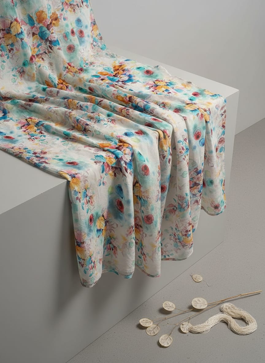 Where Watercolor Meets Woven Cloth