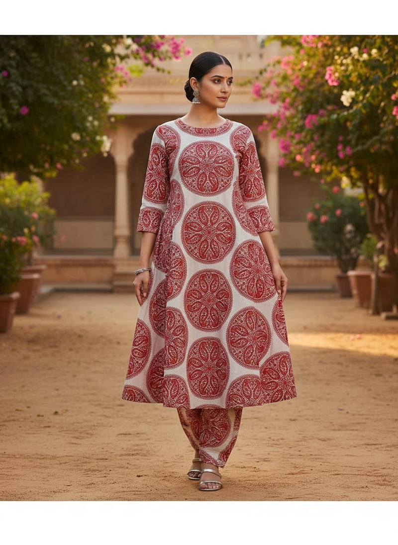Oriental Paisley Patterns Digital Printed Fabric - Pure Cotton