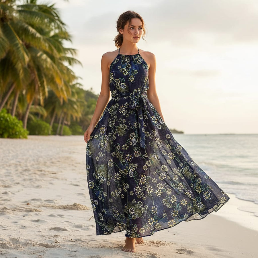 Royal Orchid Ditsy Digital Printed Fabric - Weightless