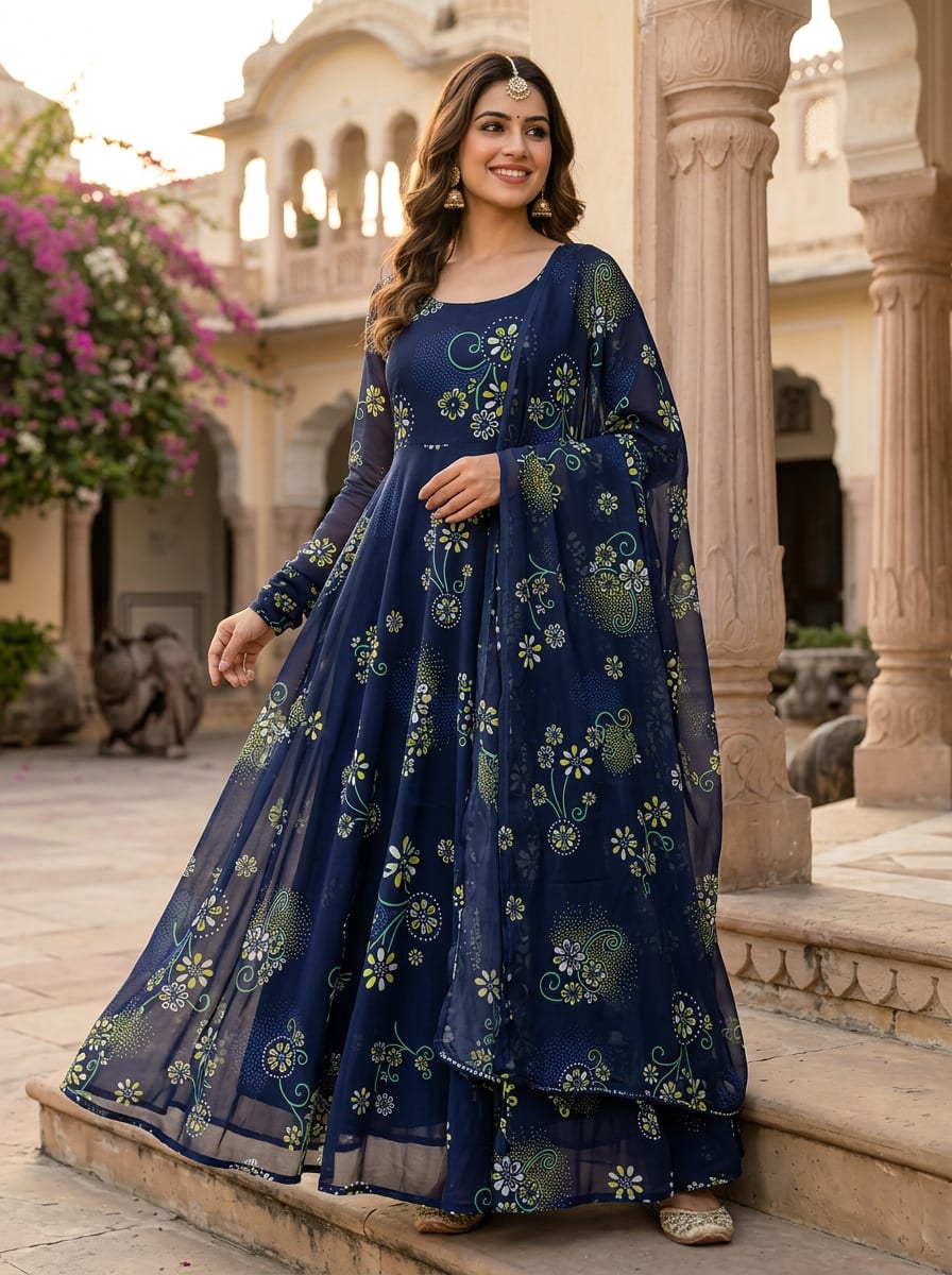 A Delicate Dance of Florals and Swirls