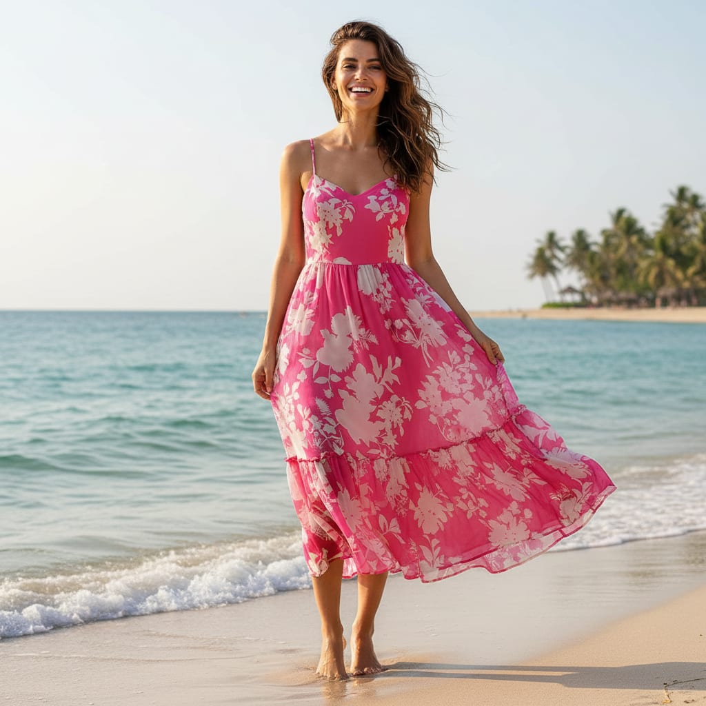 Vintage Old Spoted Flower Digital Printed Fabric - Weightless