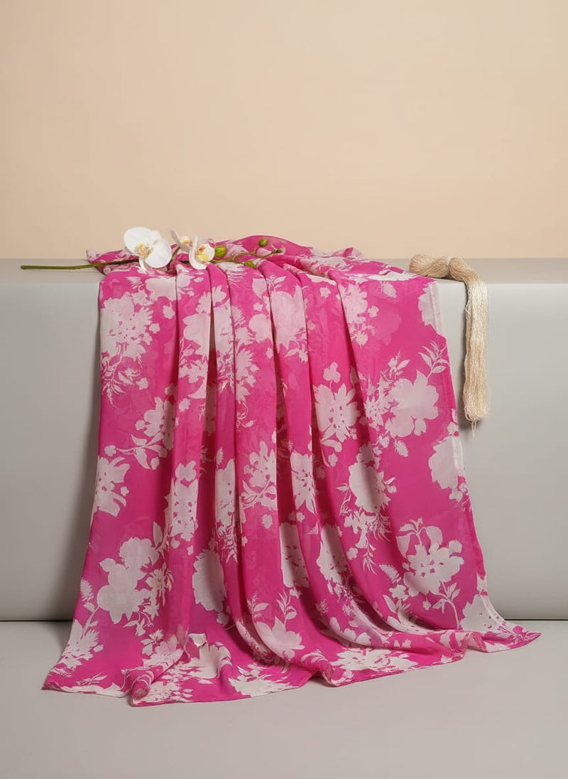 Vintage Old Spoted Flower Digital Printed Fabric - Weightless