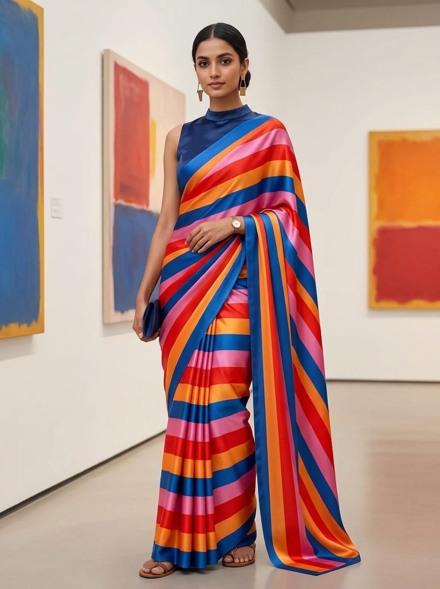 A Bold Spectrum, Woven in Satin