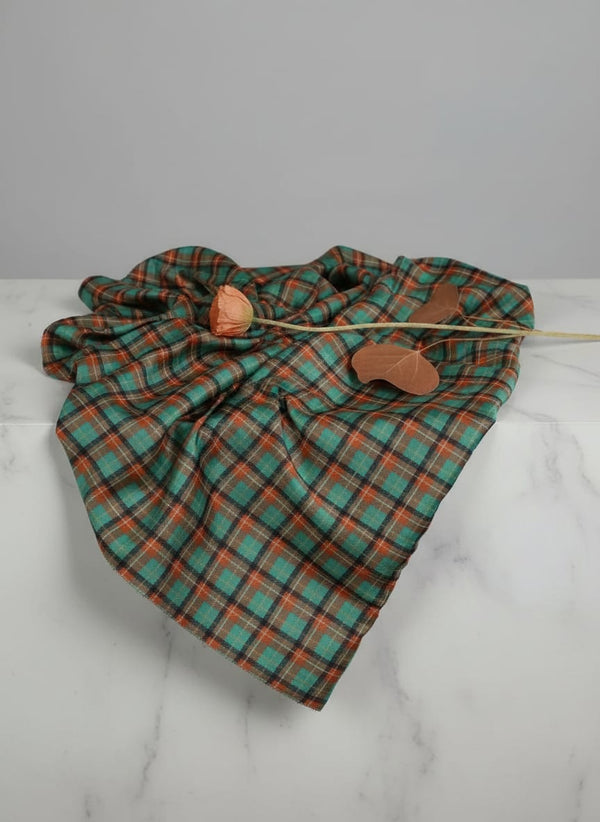 Mini Check Patterns Digital Printed Fabric - Crepe - Fabric Editorial Studio Flatlay Lookbook - CR-0-TA08598-110