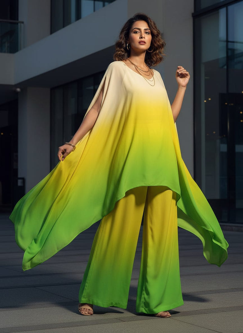 Lovely Try Gradient Digital Printed Fabric - Weightless