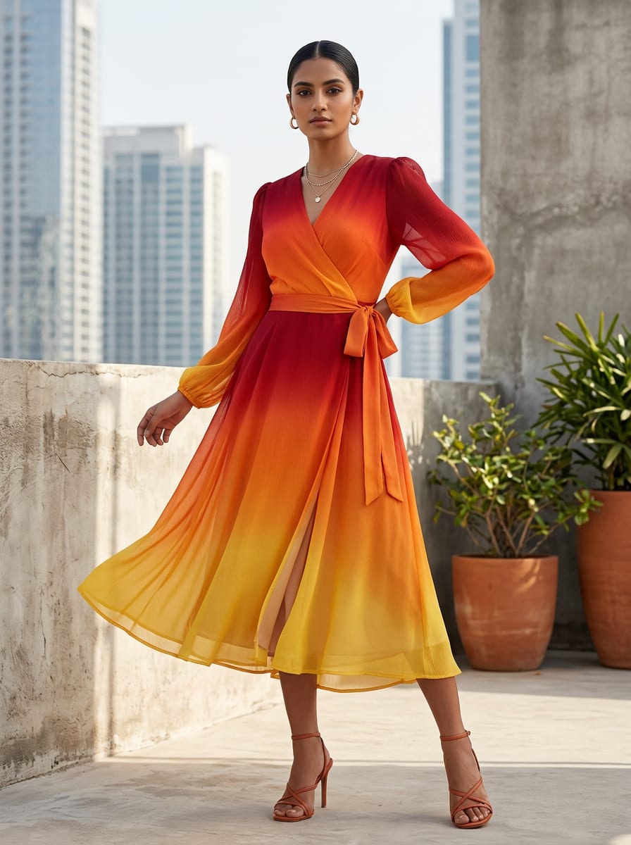 A Sunset Captured in Woven Form
