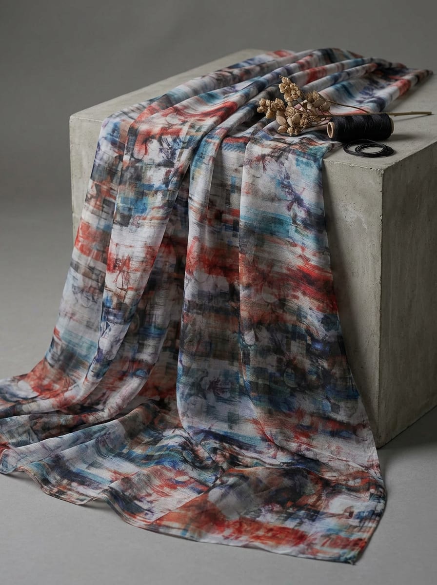 Where Painterly Strokes Meet Fabric