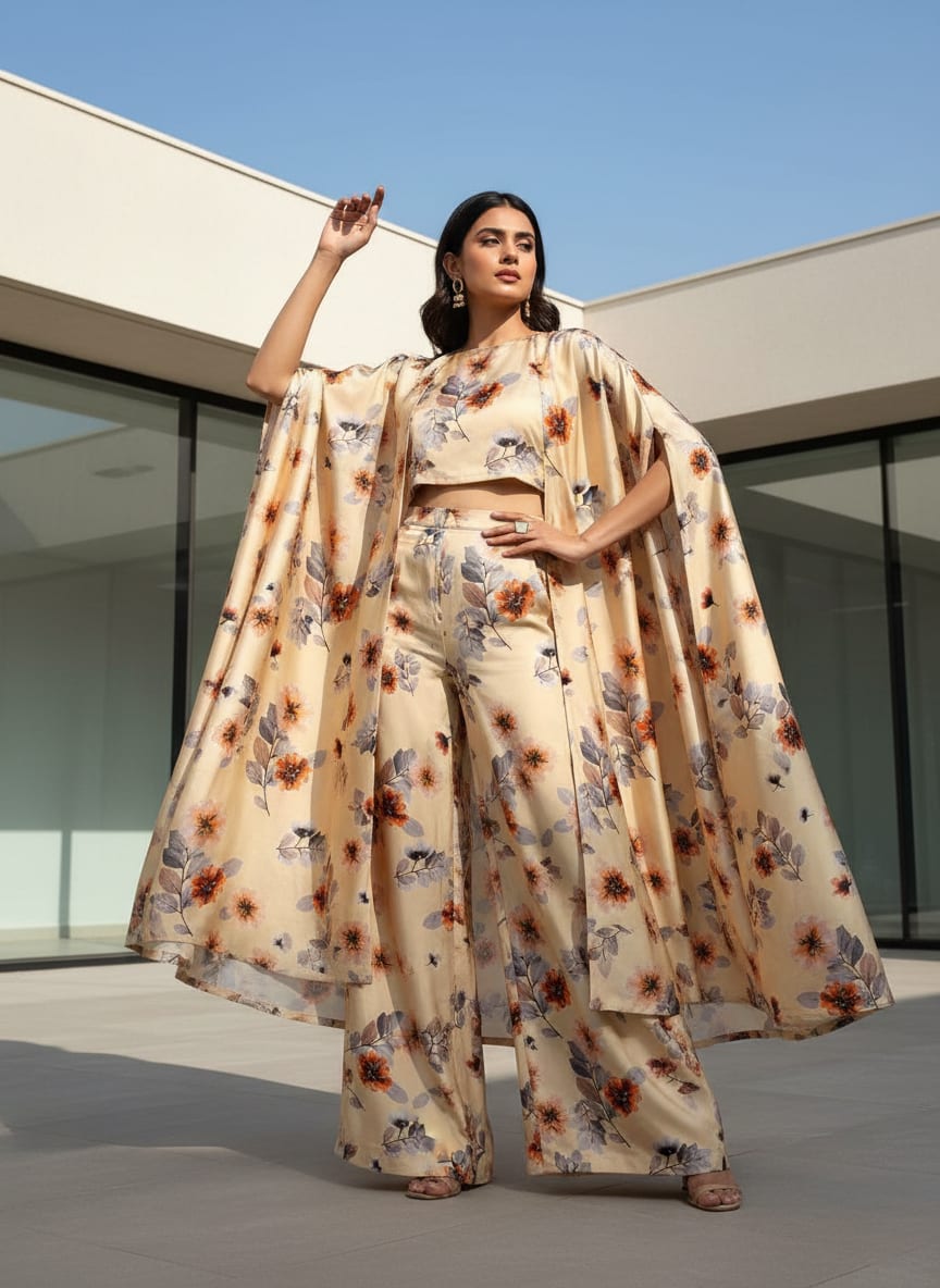 A Floral Print in Soft Focus