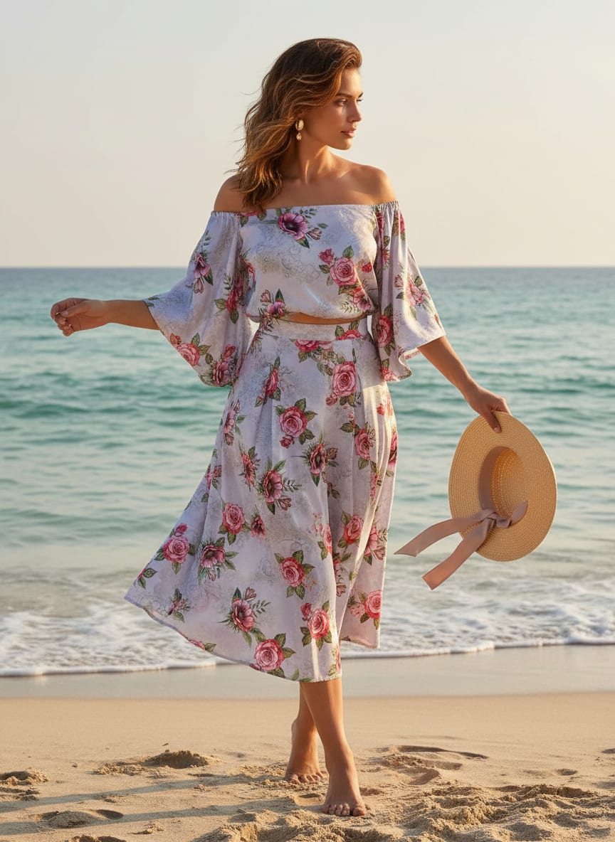 A Print That Blooms with Romance