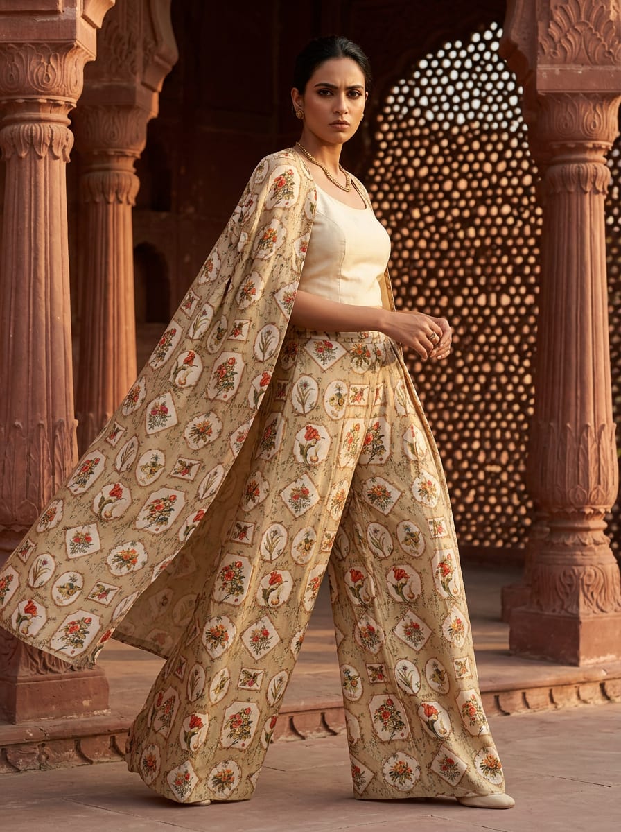A Gallery of Blooms on Woven Cloth