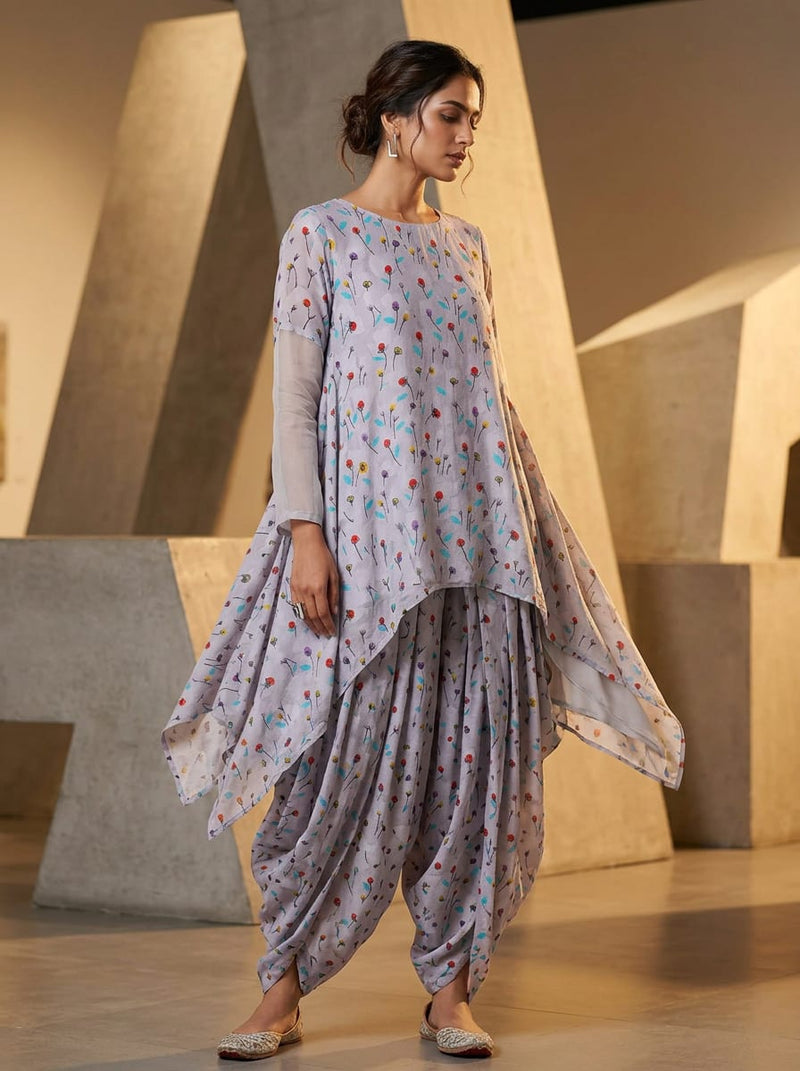 Multicolor Ditsy Wildflower Print Pure Cotton Digital Printed Fabric