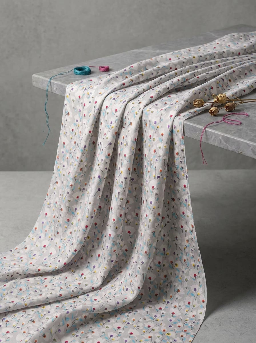 A Meadow Sprinkled on Soft Silk