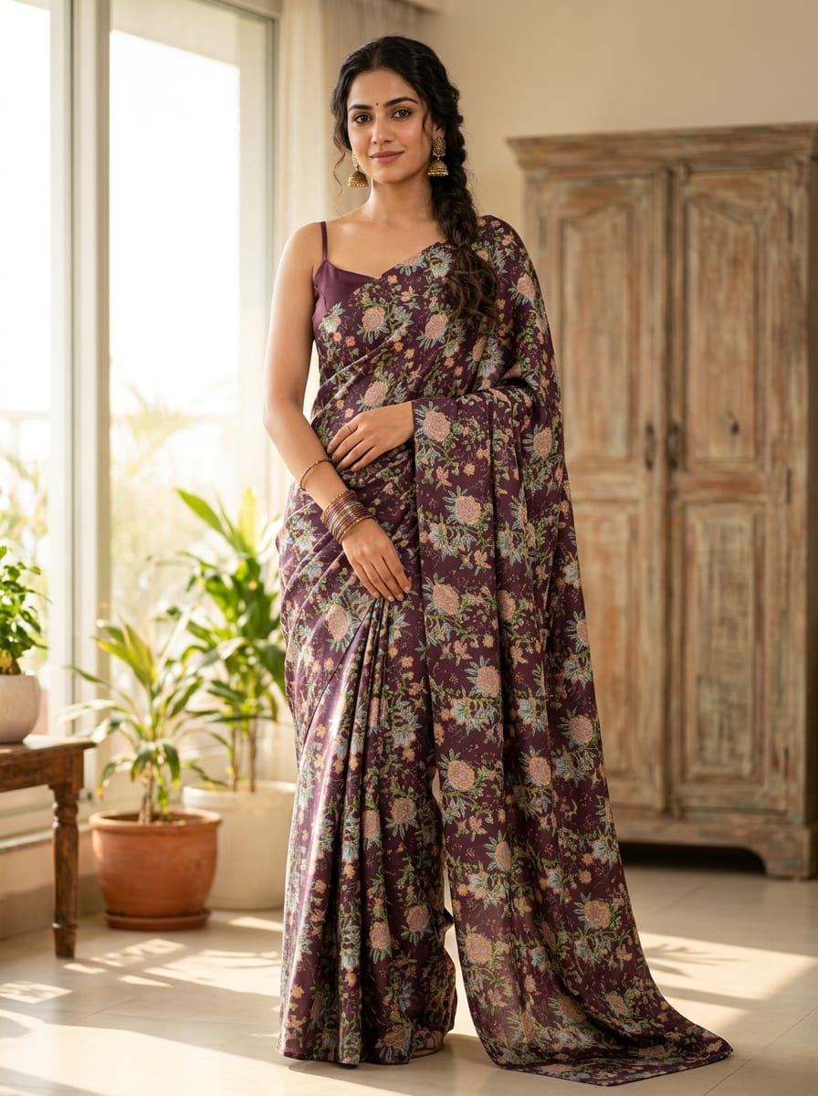 A Timeless Garden Woven into Satin