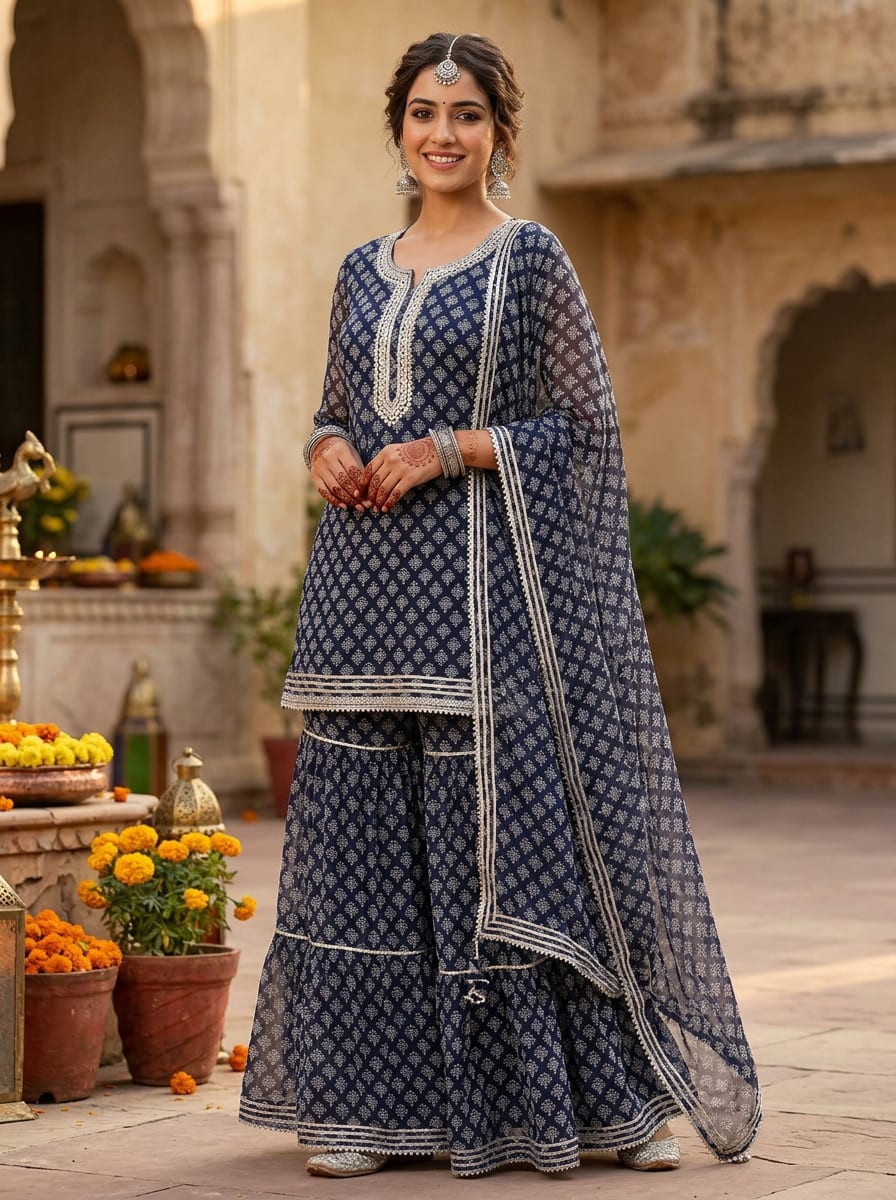 A Timeless Motif, Reimagined in Navy