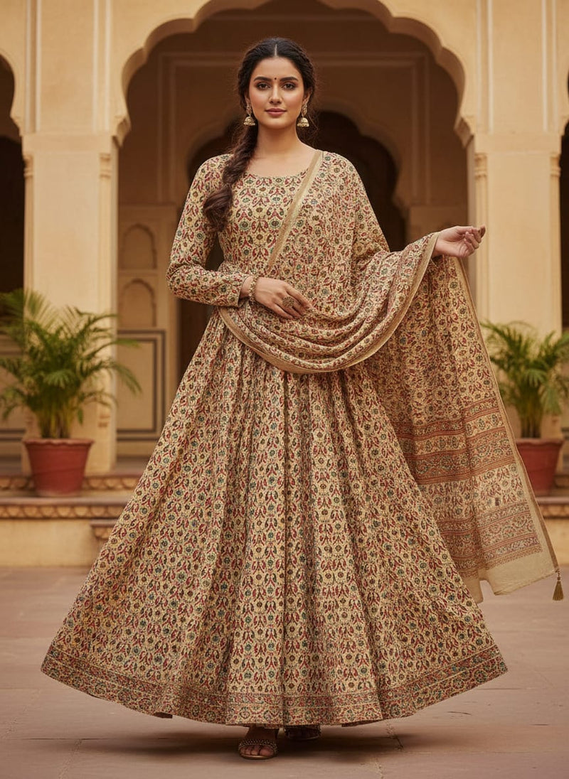 Antique Turkish Diamonds Digital Printed Fabric - Pure Georgette