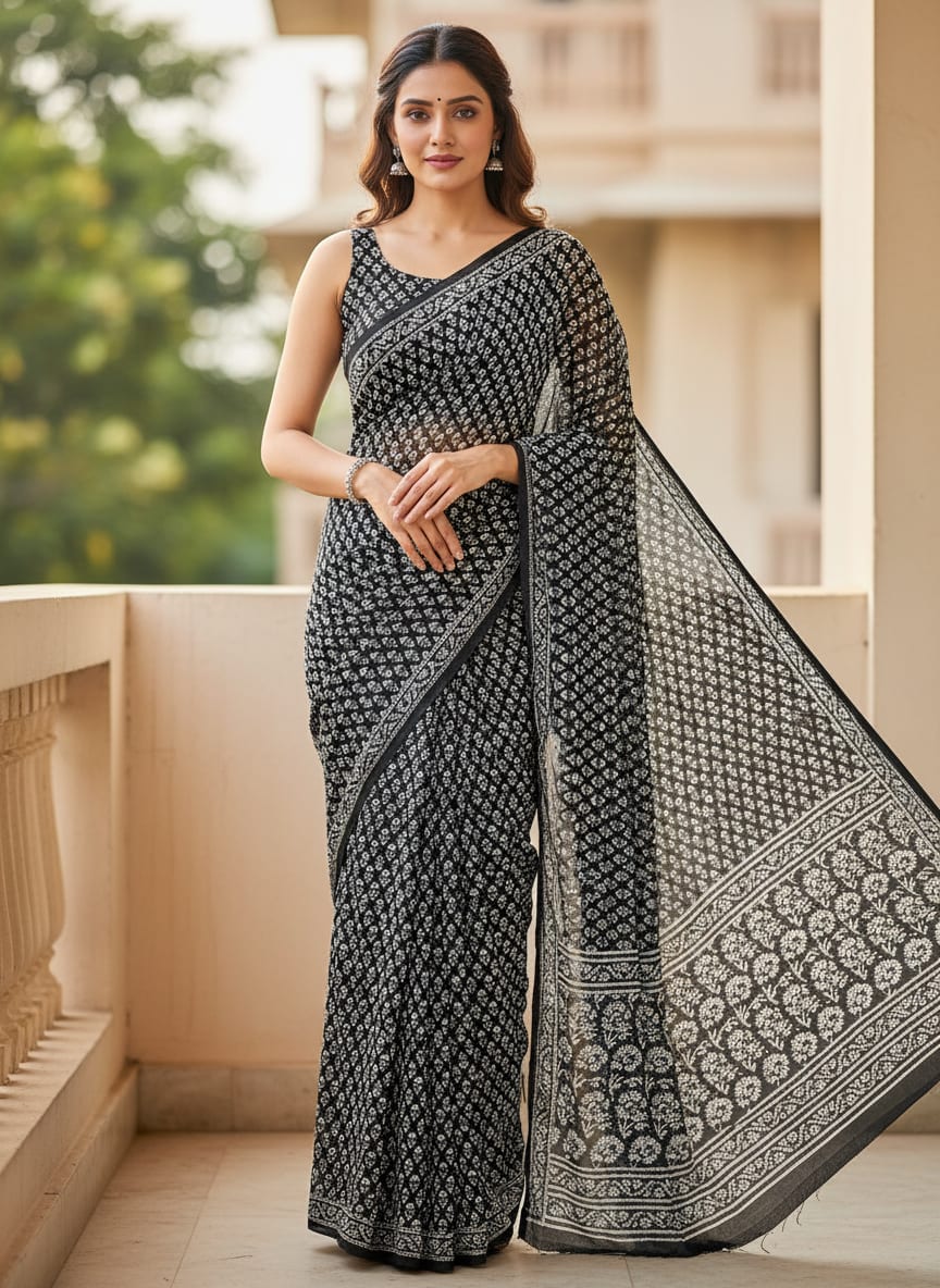A Classic Motif, Reimagined in Monochrome.