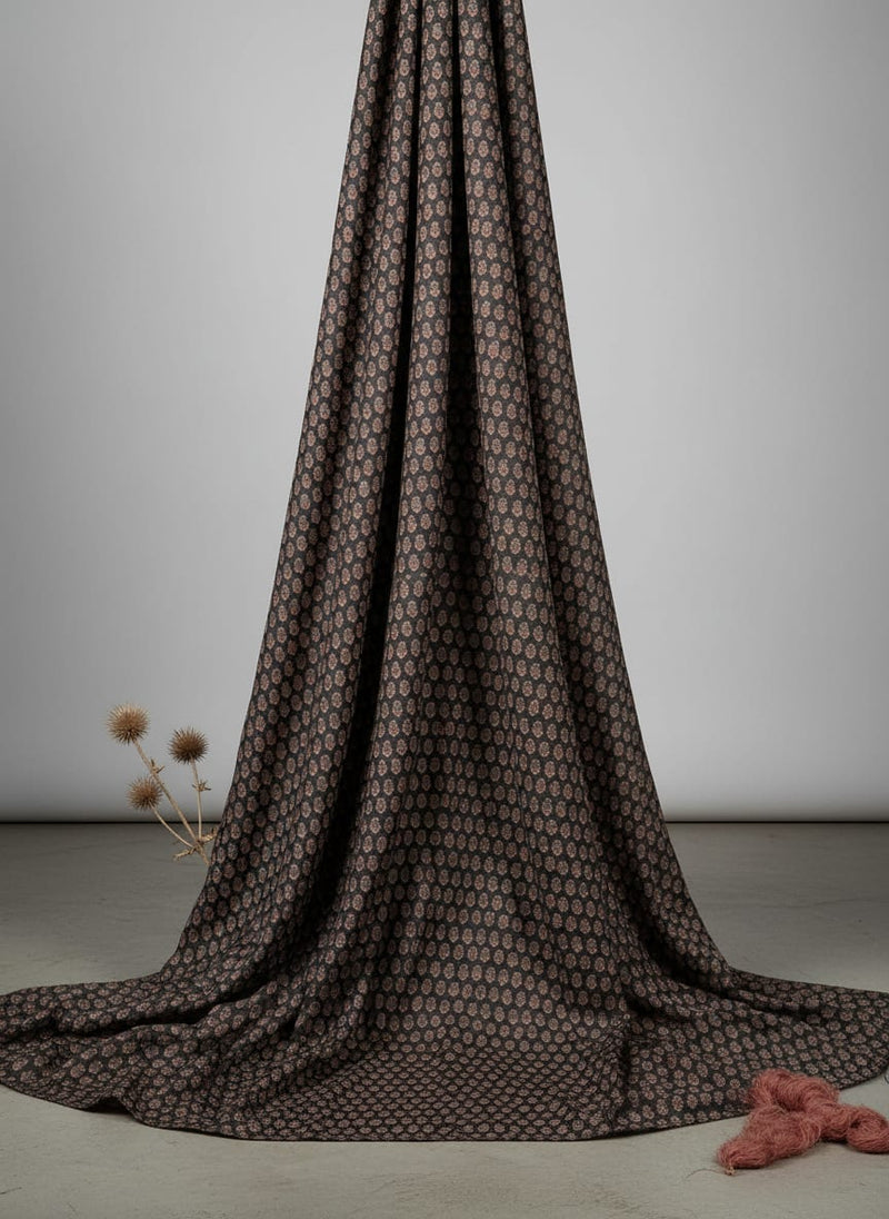 Tiny Small Mango Leaves Decorative Digital Printed Fabric - Weightless