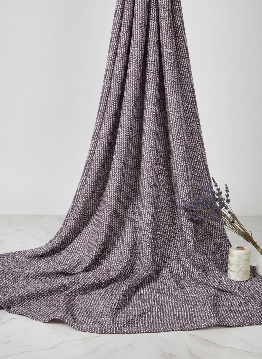 Seamless Link Abstract With Old Lavender Digital Printed Fabric - Weightless