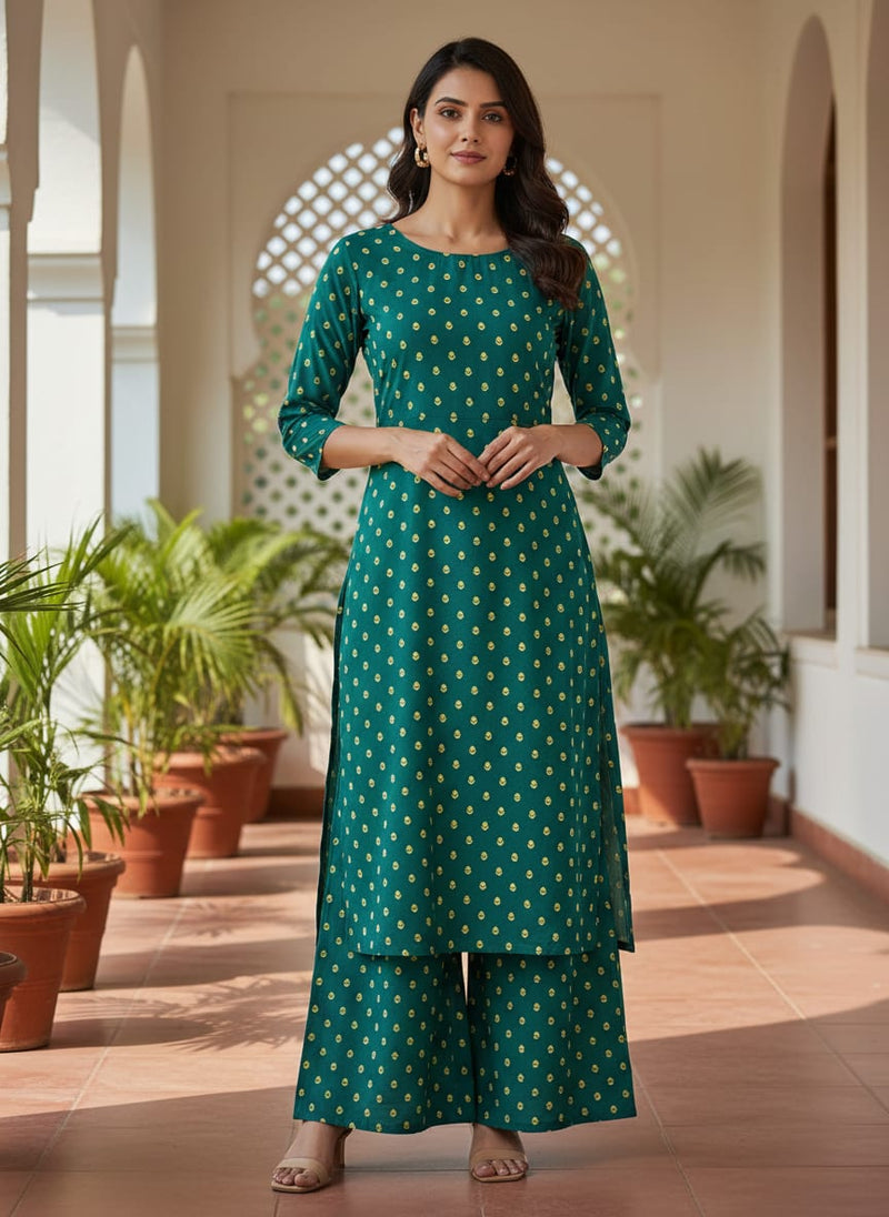 Small and Single Motif Digital Printed Fabric - Rayon