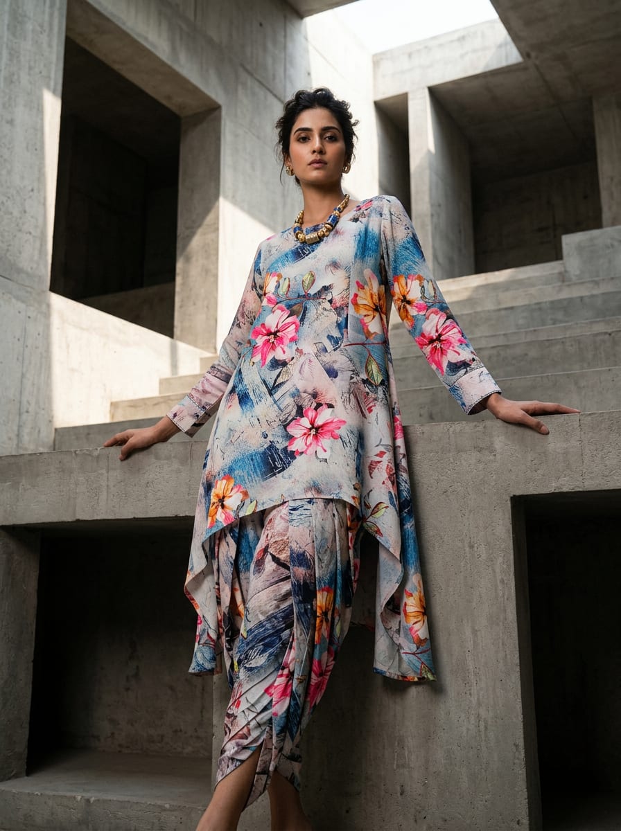Where Painterly Florals Meet Urban Texture