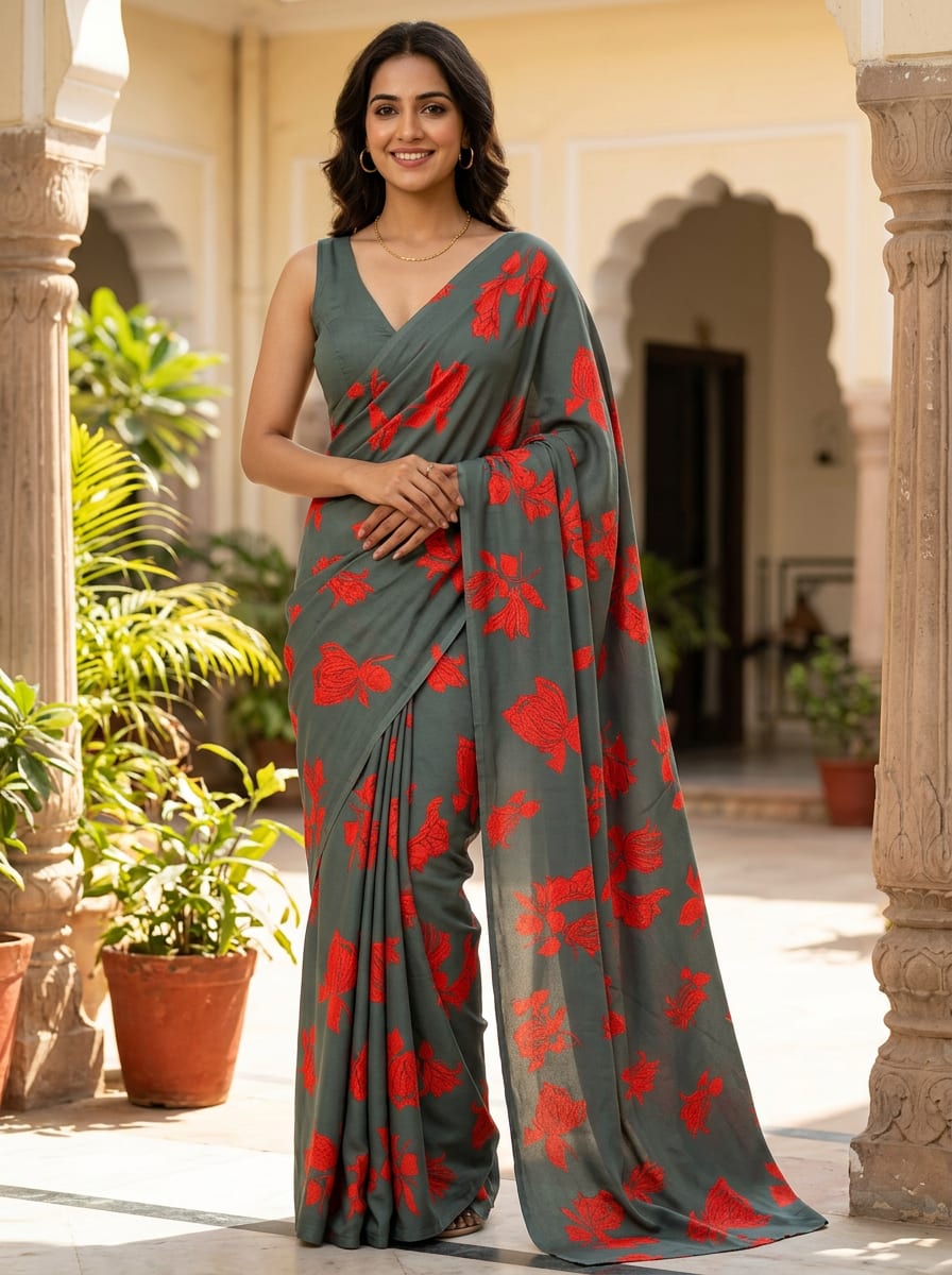 A Bold Statement in Red and Grey