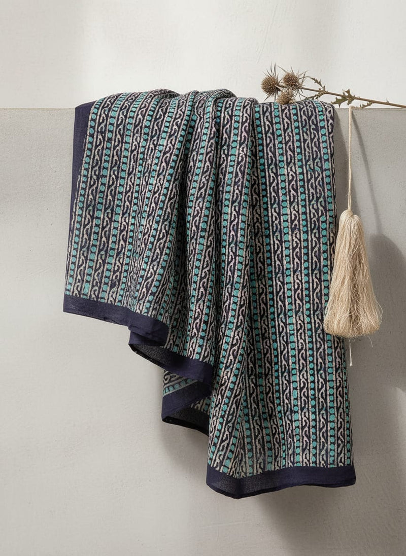Attractive Polka Dot With Strips Digital Printed Fabric - Weightless
