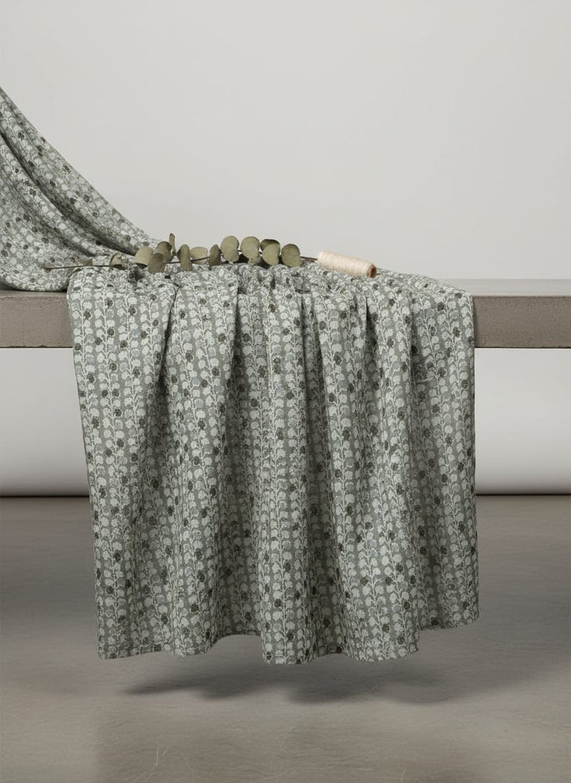 Cool Aspen Leaves Of Branch Digital Printed Fabric - Weightless