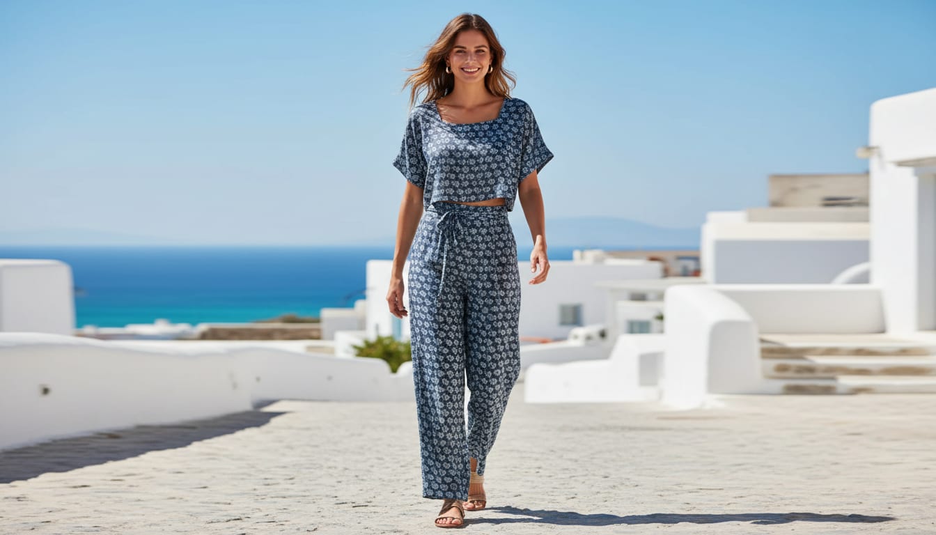 Navy Ditsy Floral Buti Pure Muslin Digital Printed Fabric