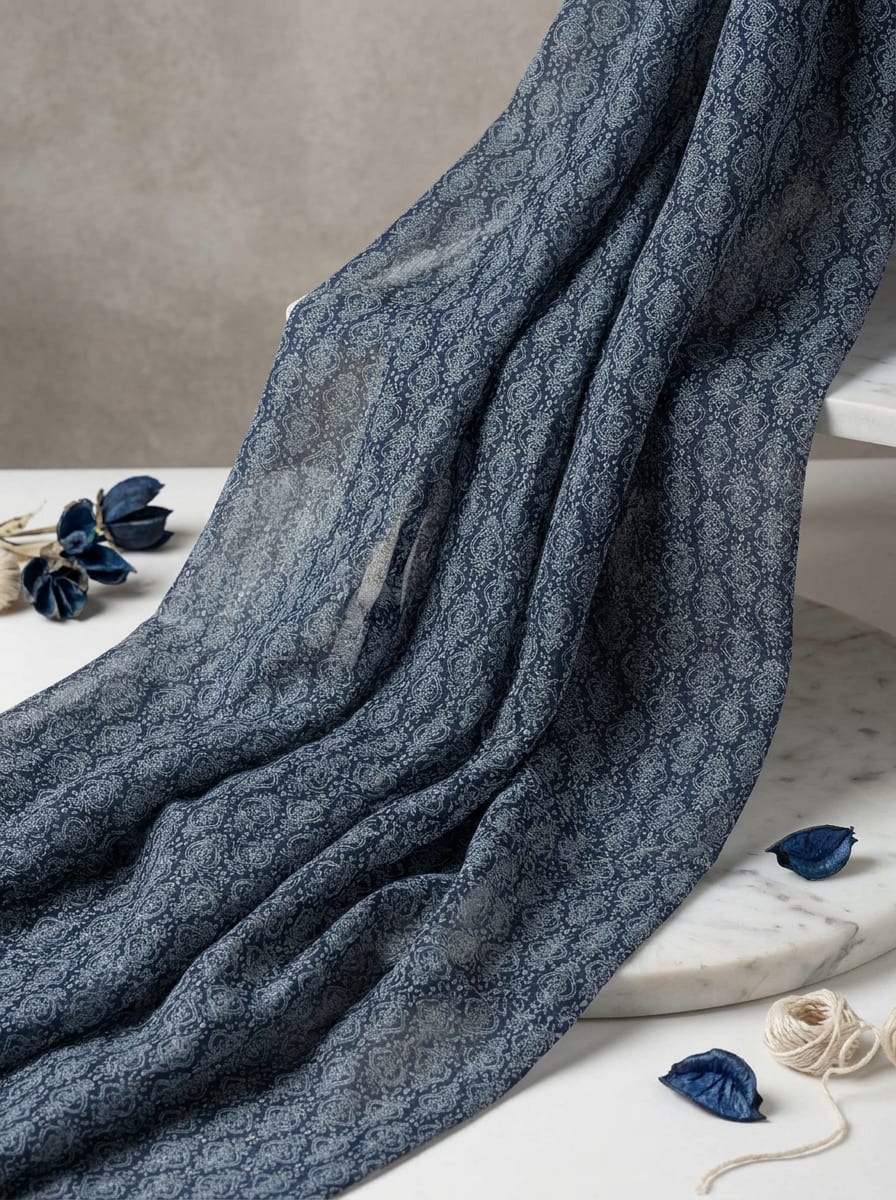 A Classic Motif, Reimagined in Navy
