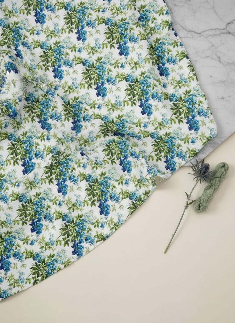 Watercolour Digital Paint Art Digital Printed Fabric - Silk Crepe