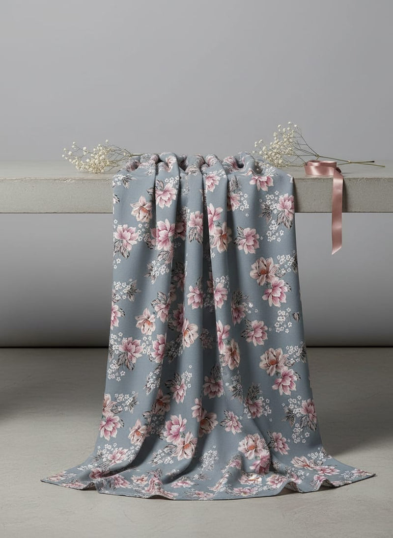 Decorative Tiny Chintz With Lily Digital Printed Fabric - Weightless