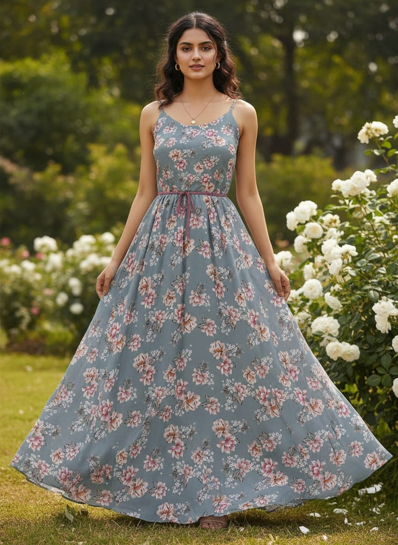 Decorative Tiny Chintz With Lily Digital Printed Fabric - Weightless