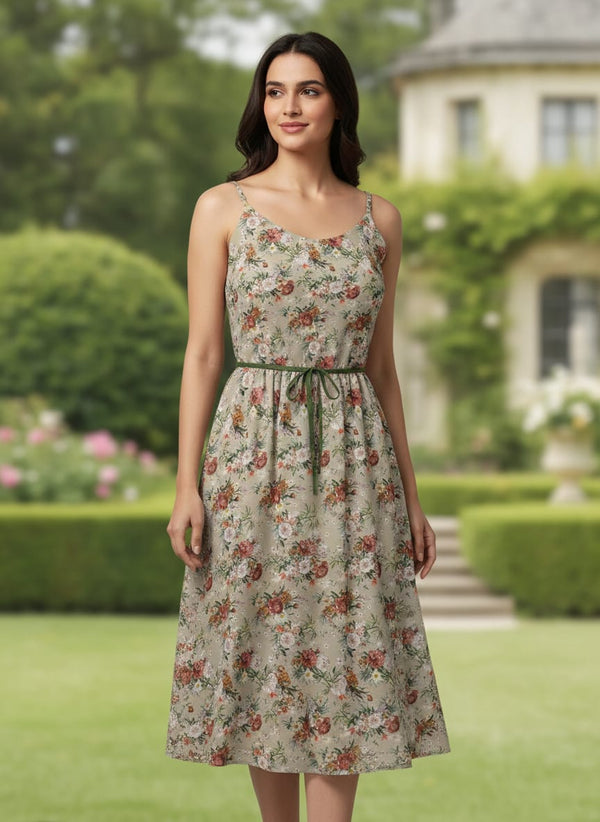 Morden Colour Flower Bunch Digital Printed Fabric - Pure Georgette - alternate view