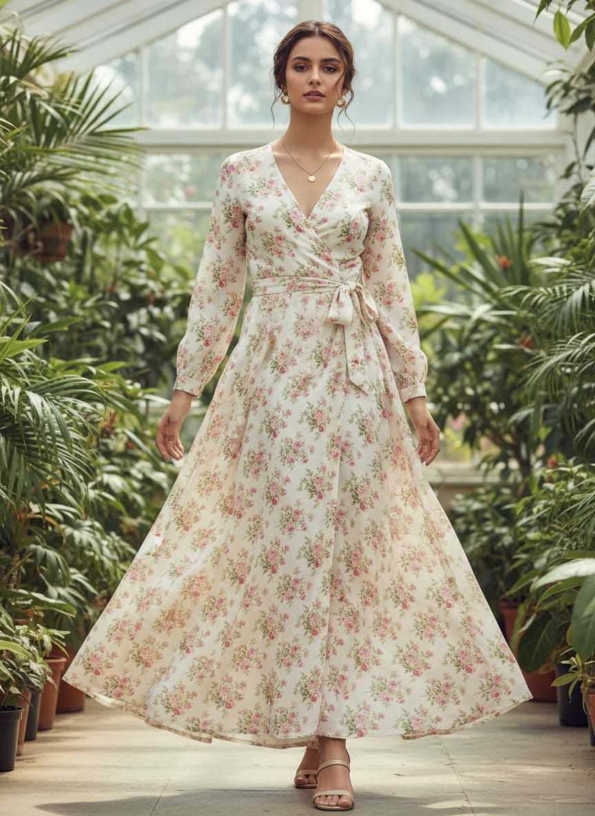 A Print That Whispers of English Gardens