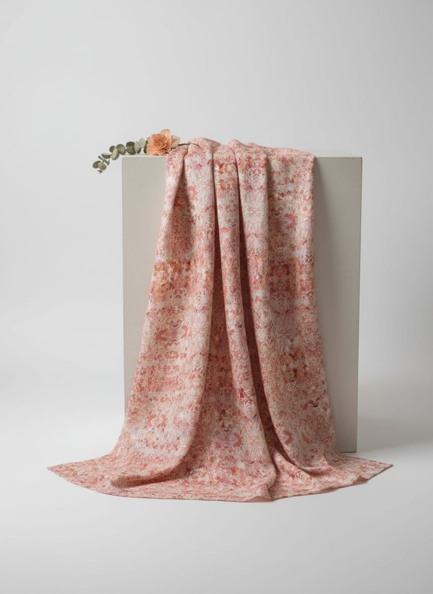Where Damask Tradition Meets Watercolor Art