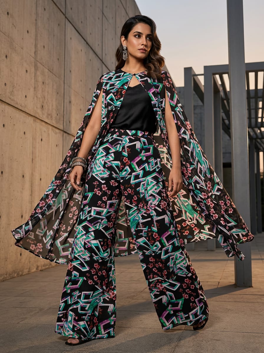Where Modern Geometry Meets Timeless Florals