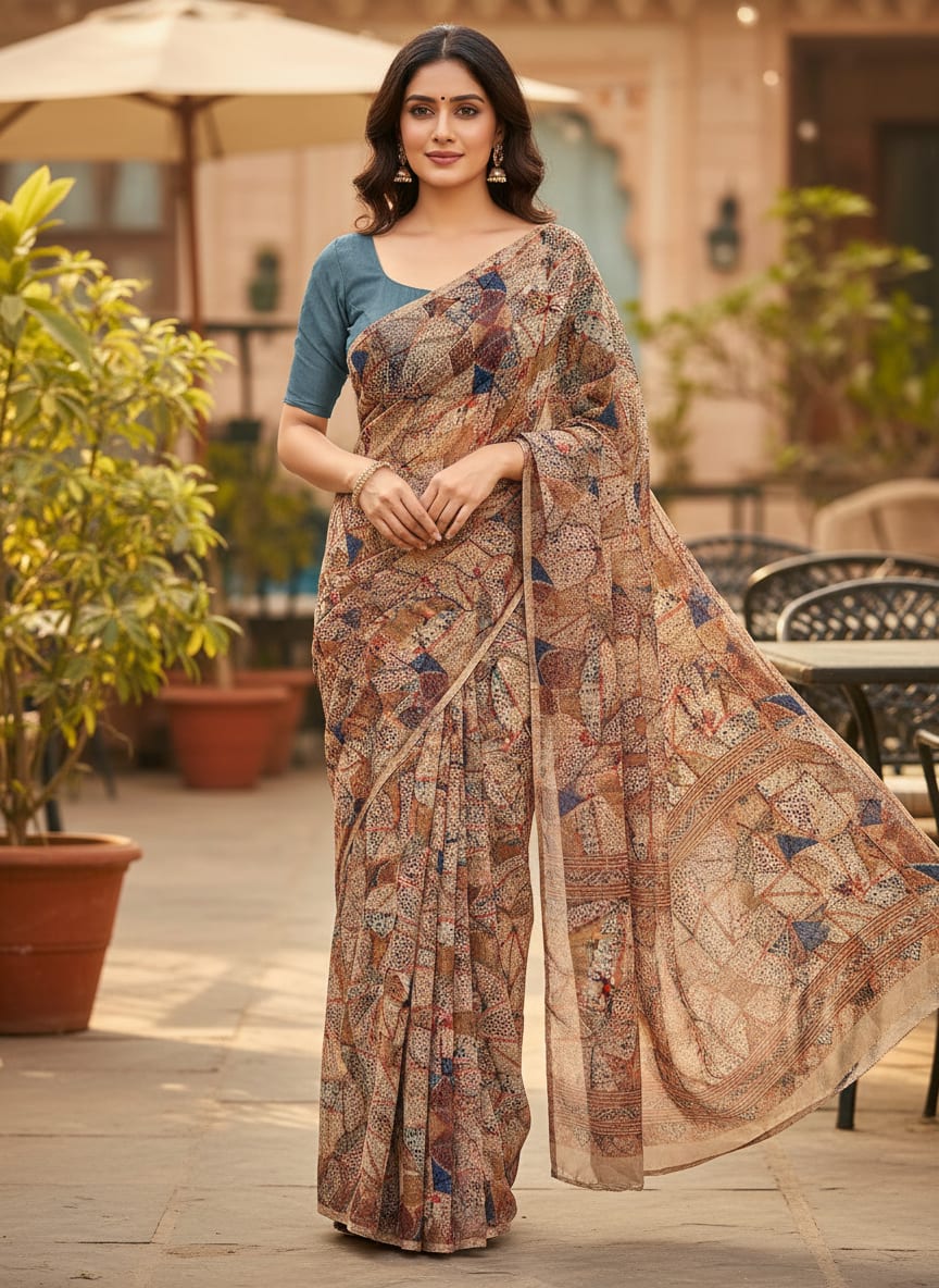 Clothes Pieces With Doted Pattern Digital Printed Fabric - Weightless